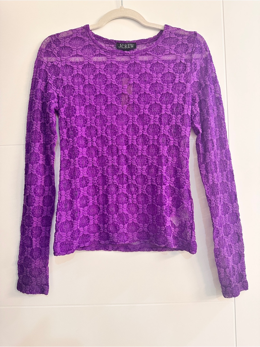 J. Crew Floral Lace Top